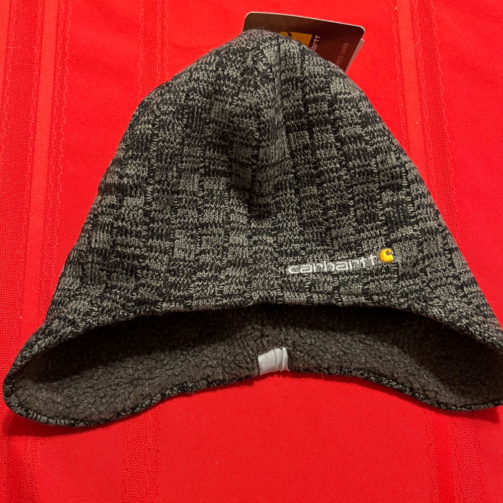 NWT Carhartt Fleece Lined Hat - Grey